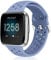 Runostrich Sport Strap Compatible with Fitbit Versa 2/Fitbit Versa/Versa Lite/SE, Soft Silicone Band Replacement Breathable Wristband Accessories for Smart Fitness Watch for Women Men (Denim Blue)