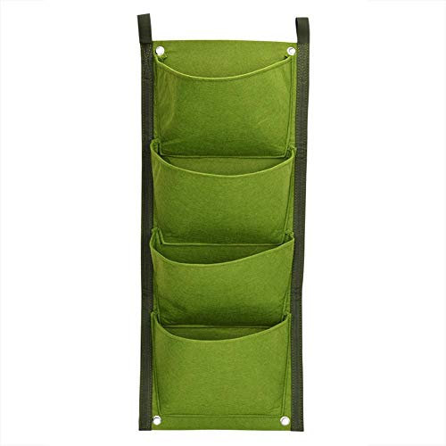 Contenitore per fioriera con 4 tasche per piante da giardino per piante verdi da appendere a parete verticale per esterni