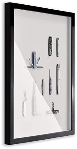 BIRAPA Objektrahmen Talon SPACE 50x60 cm Schwarz Hochglanz 3D Bilderrahmen zum Befüllen