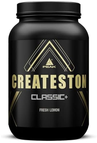 PEAK Createston Classic+ - 1648g Geschmack Fresh Lemon I Post Workout I ALL in One I über 60 Schlüsselsubstrate I mit Whey Isolat, Hydrolysat, Kollagen I Creatin I Kohlenhydratmatrix I Muskelaufbau