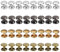 Gotetiso Lederniete, 400 Stück, Schrauben, doppelte Kappe, Nieten, Befestigung Nieten, Nieten, Leder, robust, Verschluss für Heimwerker, Leathercraft Nieten, 4 Farben, 6 x 6 mm