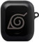 DeinDesign Hülle mit Karabiner kompatibel mit Apple AirPods (1. Generation) Case schwarz Schutzhülle mit Schlüsselanhänger Konoha Logo Naruto Shippuden