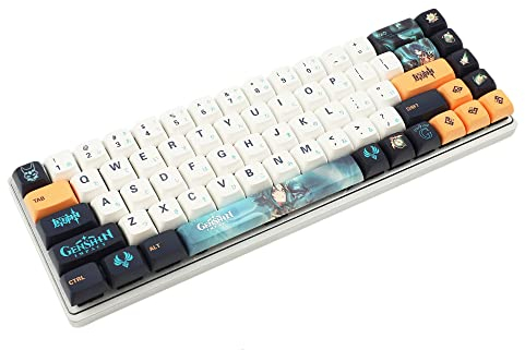 YMDK PBT Tastenkappen ZDA ähnlich XDA Keycap Dye Sub für MX Keyboard 104 87 GK61 96 84 GK64 68 Tastenkappen (145 Gaming-Tasten)