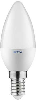 GTV LED Kerzenlampe C30 E14 6,0W 520lm 3000K Warmweiß 230V 160° Kerzenform Lang Glühbirne