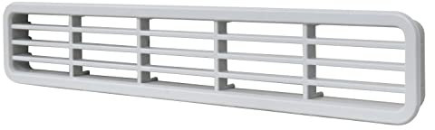 La Ventilazione F4203G-Y F4203G Grille de Ventilation en Plastique rectangulaire à encastrer pour Meubles, Gris, 200 x 30 mm