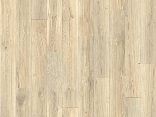 Hochwertiger PVC Bodenbelag Meterware - SUPERIOR, Eiche hell 971L, 5,00m x 13,50m, Holz-Optik-Design