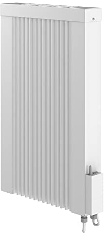 Elektro Heizung mit Keramikkern 500 Watt - Energiesparender Elektroheizkörper mit Funkmodul, IPX4 Schutzklasse, Verzinkt, Wandmontage für Räume von 4-8 m² - Made in Germany