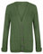 AJFASHION Womans Cardigan Ladies Cable Chunky Knit Cardigan Button Long Sleeves Grandad Cardigans Jumper UK Plus Small Sizes (Khaki, UK 20-22)