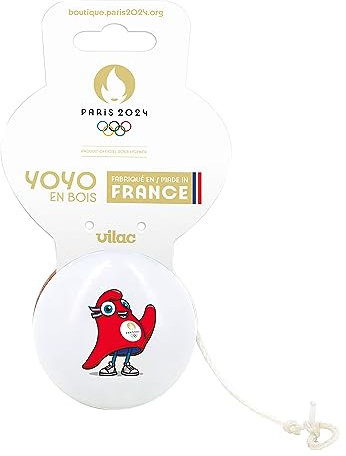 Vilac - Edition spéciale pour Les Jeux Olympiques 2024 - Yoyo Mascotte - Jouet sous Licence Officiel - Jouet pour Enfant à partir de 5 Ans - Jouet Unique - Fabriqué en France - 240802
