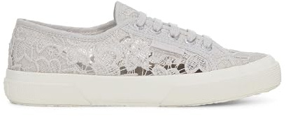Superga 2750 Macrame Schnürschuhe, Unisex-Erwachsene, Grau Silber-FAVORIO, 38 EU, Grau Silber Favorio, 38 EU