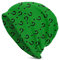 Oudrspo Fragezeichen in Grün Erwachsene Herren Strickmütze Beanie Mütze Unisex Mütze