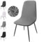 Eozakavod Stuhlhussen 6er Set, Stretch Stuhlbezug Esszimmerstühlhussen Universal Stuhlhussen Abnehmbarer Waschbarer Stuhlabdeckung für Esszimmer,Hotel,Bankett,Hochzeit,Partys Deko(C-Grau,6er Set)