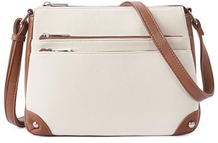 Westbronco, Umhängetaschen für Damen, mittlere Größe, Schultertaschen mit mehreren Reißverschlusstaschen