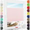 Schuette® Plissee ohne Bohren zum Kleben ● Thermo Kollektion: Rosewater (Rosa) ● 45x150cm (Breite x Höhe) ● Suprafix Faltrollo Klebehalterung ● Bequeme Rollo Montage inkl. Video