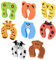 Safety Door Stoppers, 8 Pcs Door Finger Pinch Guards, Cartoon Animal Baby Proof Foam Safety Door Guards, Door Slam Stopper for Baby Child Pet Finger Protection, Prevent Finger Pinch Injuries