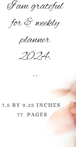 both weekly planner & daily thank you journal for 2024 !