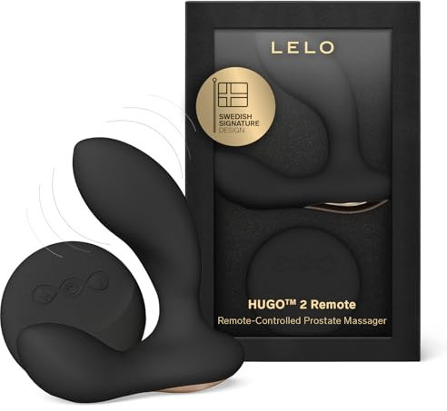 LELO HUGO 2 Remote Prostata Vibrator mit Fernbedienung und 8 Lusteinstellungen, Sexspielzeug für Männer Solo (Black)