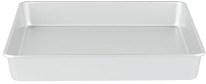 Restaurantware -Met Lux 30,5 x 30,5 x 5,1 cm gerade Backformen, 12 quadratische Kuchenformen, ofenfertig, gefrierbar, eloxiertes Aluminium, fettdicht, zum Backen von Kuchen und Brownies