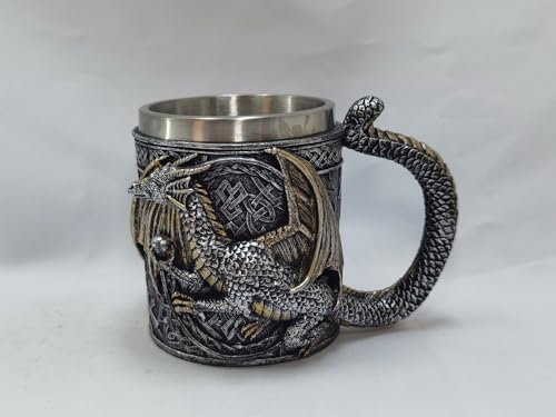 VOGLER Joh. Vogler GmbH Drachenkrug, aus Kunststein angefertigt,mit Edelstahleinsatz, herausnehmbar, Volumen: 450ml,