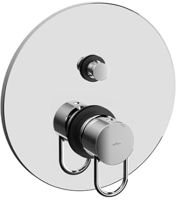 PAFFONI Rubinetteria - Miscelatore Doccia Incasso a Due Vie con Maniglia ad Anello Colore Nero Opaco Joker JK015NO - RUB11588 - Nero Opaco, 2 Uscite