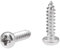 TA-VIGOR 50Pcs Self Tapping Screws, M3 Phillips Pan Head Screw, 12mm Round Head Tapping Screws, 316 Stainless Steel Machine Wood Fasteners Bolts for Wood, Drywall, Furniture, Repairing