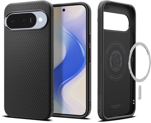 Spigen Liquid Air MagFit Hülle für Google Pixel 10 und Pixel 10 Pro, Kompatibel Mit Pixelsnap und MagSafe [2025 Neue Funktion] [Made for Google] -Schwarz