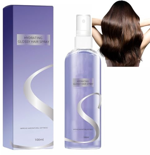 Olio essenziale di lunga durata, leggero, morbido per capelli crespi e doppie punte: olio lisciante nutriente, idratante e rinforzante con lucentezza per tutti i tipi di capelli. (viola)