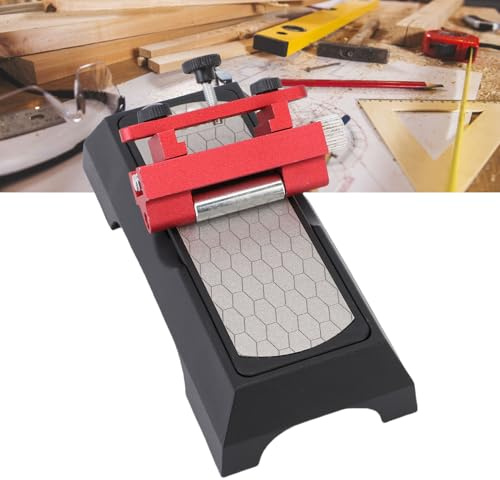 Tnfeeon Guida per Affine con Pietra per Whet, Pietra Affilata con Set di Strumenti di Guida per Affine Set 10 °- 45 ° Angolo, per Coltello, Scalpelli Corti e Piani