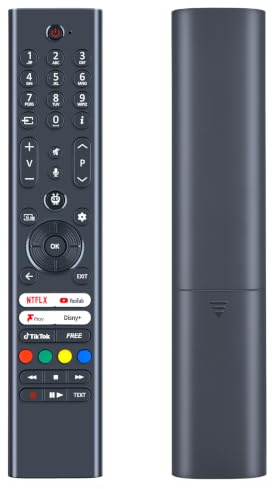HZIME RC45165T Replacement Remote Control for Bush Vestel | NO setup required, fully functional, sensitive, for Bush 50UT24SB 58UT24SB Smart TV, Vestel 30115815 RC45165T