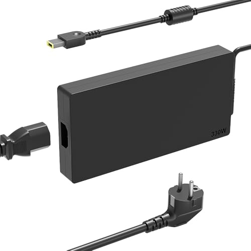 HSXIRQA 330W Ladekabel Netzteil Ladegerät für Lenovo Legion Pro 7 9 9i 7i 5i 16ARX8H 16IRX8 16IRX9 16IRX8H 16IRX9H RTX 4070 4080 4090 Gaming Laptop Stromkabel Netzkabel Netzadapter Stromversorgung