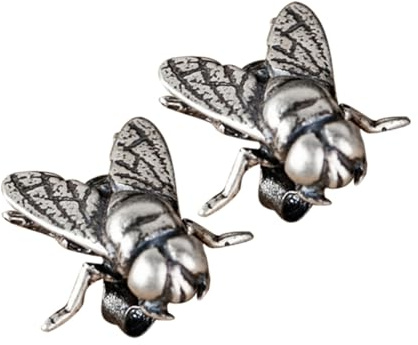 Yardwe Orecchini a Bottone a Forma di Mosca Punk da Donna, Gioielli per Orecchie Unici e Leggeri, Accessori Moda per Regali e Occasioni Speciali