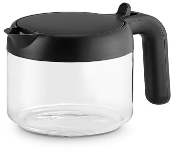 Kaffeekanne aus Glas für sechs Tassen 6 Cup Glass Coffee Pot Jug Carafe 0.75 L DLSC021 compatible with Delonghi Coffee Machines