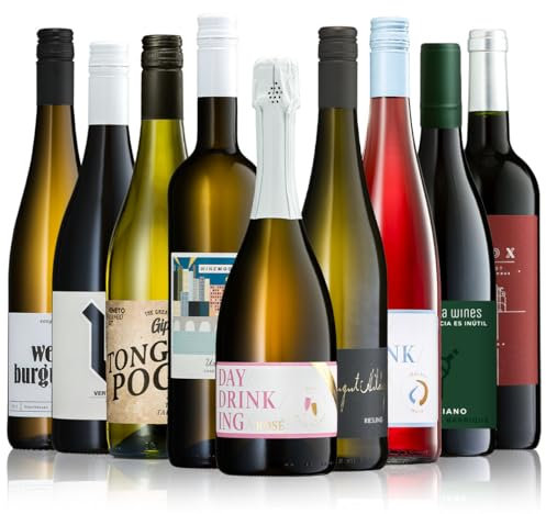 GEILE WEINE Weinpaket ALLSTARS (9 x 0,75l) | Weißwein, Rosé und Rotwein im Probierpaket | Wein von Winzern aus Deutschland, Frankreich und Spanien für jeden Geschmack