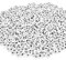 Willingood 1200Stück Weiss Rund Alphabet Buchstaben Spacer Perlen [7 * 4mm] Spacer Zwischenperlen Schmuck DIY Basteln