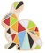 CrownOfRibbons Broche lapin en émail