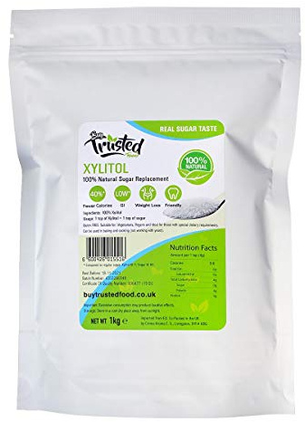 BTF Xylitol 1kg - Low Calorie 100% Natural Sugar Replacement