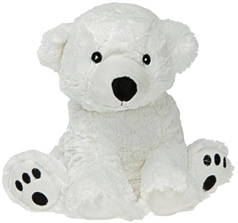 Pelucho - Peluche Bouillotte Ours polaire - Made in France - Lavande et blé - Chaleur - Bien être - Douceur - Bouillotte sèche - Bouillotte Bébé - bouillotte micro-onde