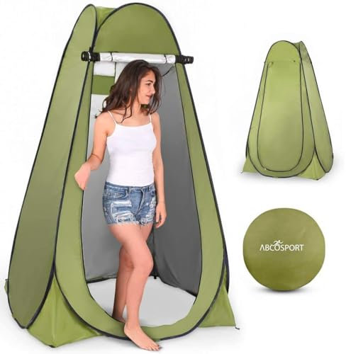 Abco Tech Tenda pieghevole versatile per la privacy: tenda istantanea per campeggio, doccia, WC, portatile e spaziosa, ideale per adulti, facile da montare e compatta, scelta per le mamme del calcio