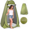 Pop Up Sichtschutzzelt - sofort tragbares Outdoor Duschzelt, Camping-WC, Regenschutz mit Fenster - für Camping und Strand - einfach aufzubauen, faltbar mit Tragetasche - leicht und stabil