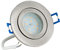 JungesLicht Ultra Flacher Bad Einbaustrahler Aqua 2.0 IP44 Nur 3cm Einbautiefe 5Watt LED Leuchtmittel Modul 230Volt LED Austauschbar Dusche Badezimmer Einbauleuchte (Warmweiss 2700K)