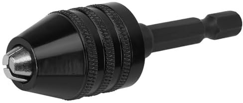 Schnell-Bohrfutter, Dreibacken-Bohrfutter 1/4-Zoll-Sechskantschaft 0,3-6,5 mm Schnellwechsel-Adapter Konverter-Miniatur-Bohrfutter für Bohrmaschinen