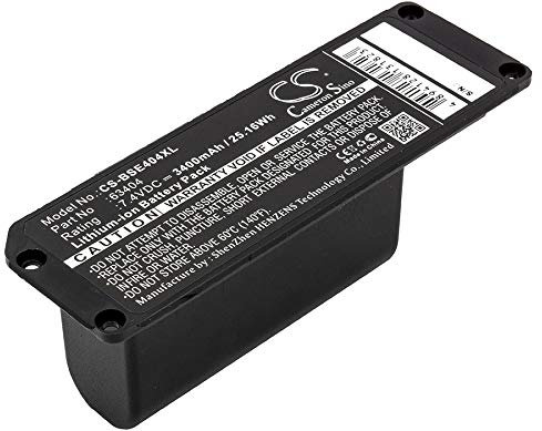 TECHTEK Battery 3400mAh compatible with [Bose] 413295, Soundlink Mini replaces 063287, 063404