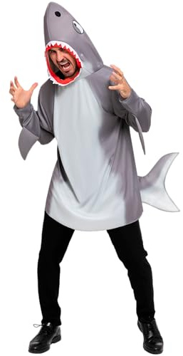 Spooktacular Creations Adult Men Shark Costume for Halloween, Costume Party, Trick or Treating, Cosplay Party