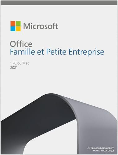 Office Famille et Petite Entreprise 2021 | Achat définitif​ | 1 PC ou MAC | Téléchargement