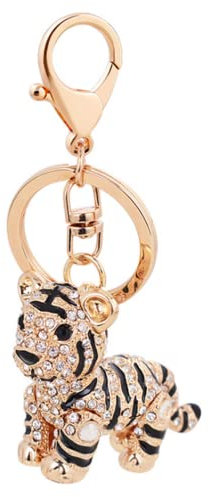 Schlüsselanhänger für Damen, Herz, Kristall, Strass, Rucksack, Auto, Schlüsselanhänger, Charm, Geldbörse, Anhänger, Handtasche, Geburtstagsgeschenk für Mädchen und Frauen (schwarz)