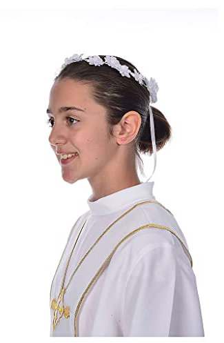 Holyart Haarreif mit Bl?Ten f?r Erstkommunion