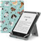 MoKo Funda Universal para 6,6.8,7 Kindle eReaders Fire Tableta - Kindle/Kobo/Voyaga/Lenovo/Sony Kindle E-Book E-Reader Tableta, Carcasa Folio con Correa de Mano y Soporte, Perro Múltiple