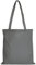 TEXXILLA Baumwolltasche - OEKO-TEX 100 zertifiziert | mit zwei langen Henkeln | 38x42cm | Jutebeutel | Einkaufstasche | unbedruckt, Farbe:stahlgrau