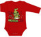 Shirtgeil Langarm Baby Body Weihnachten - Mein erstes Grinchmas - Grinch Weihnachts-Outfit - Weihnachtsoutfit Baby Mädchen & Jungen - Babykleidung Babystrampler Newborn Rot