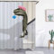 Iunipusy Dinosaurier Duschvorhang Lustig Dusche Vorhang Wasserdicht Bad Vorhang Dusche Zubehör Bad Vorhang, Schimmelresistent und Wasserdicht, inkl. 12 Ringe, 180x180cm